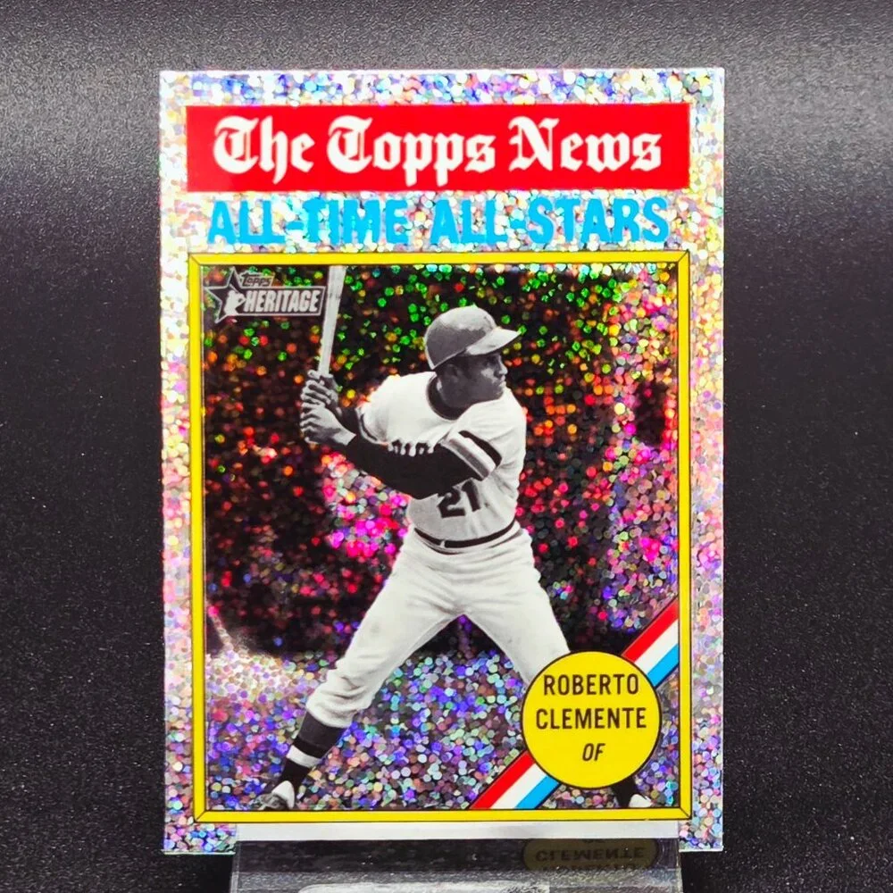 2025 Roberto Clemente Topps Sparkle Certified Stars 001/149 Pittsburgh Pirates - Picture 2 of 6